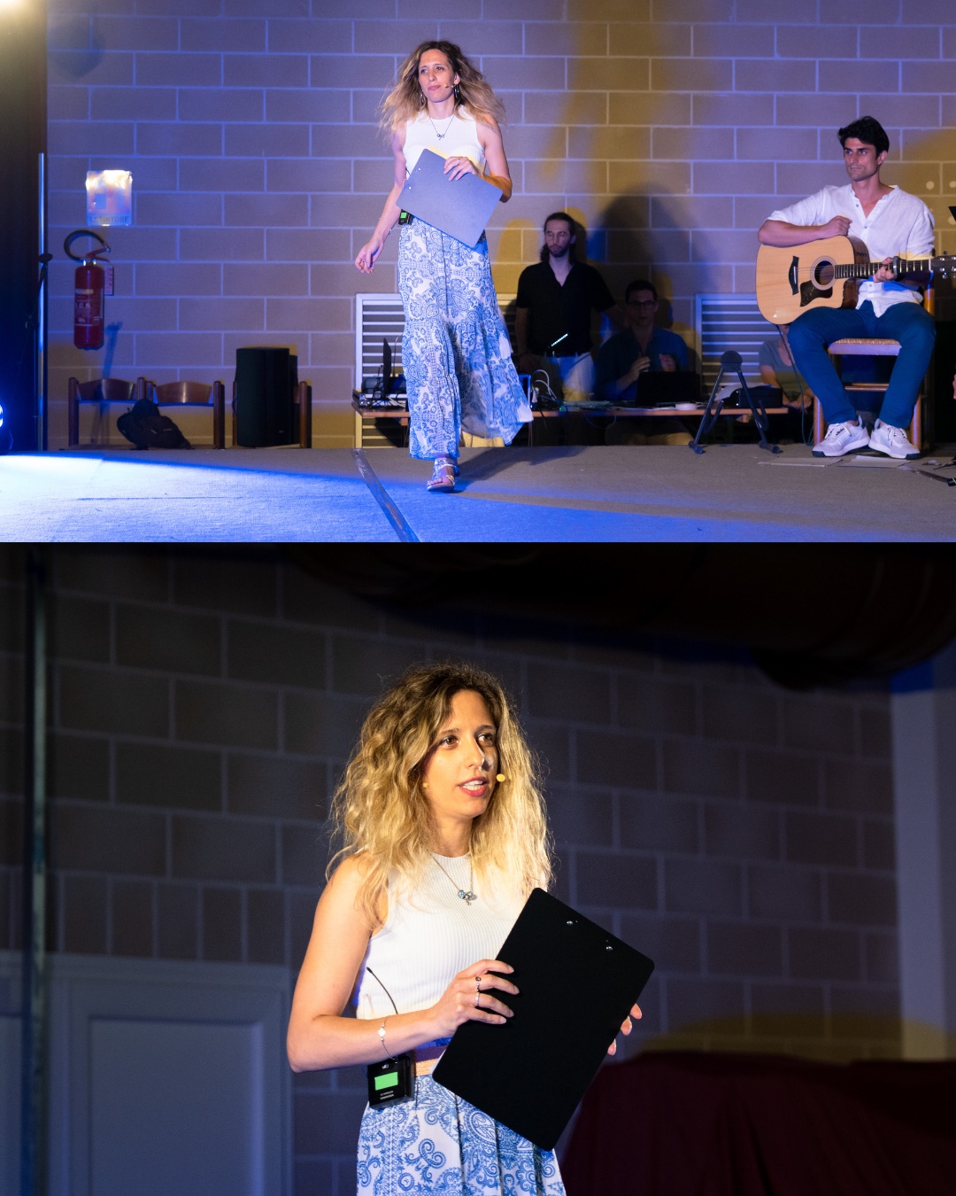 Giulia, presentatrice della serata